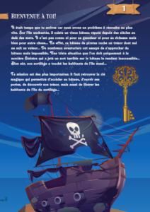 chasse au trésor à imprimer sur le thème des pirates